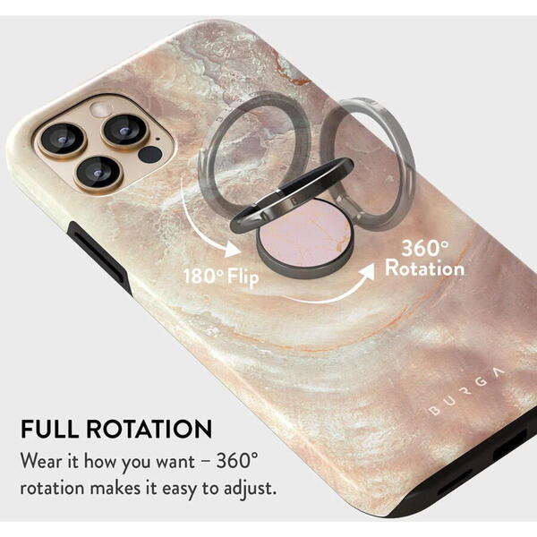 Burga Inel pentru telefon Gunmetal Peachy Gold