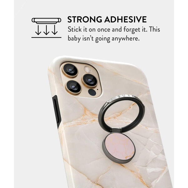 Burga Inel pentru telefon Gunmetal Peachy Gold