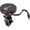 Lemontti Suport Auto MagSafe Magnetic cu Incarcare wireless si cablu retractabil Type-C 1m, prindere ventilatie, Negru