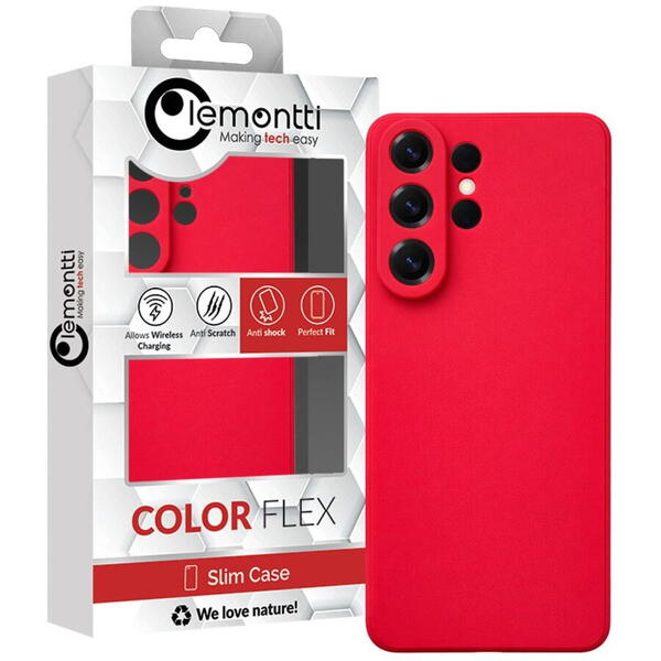 Lemontti Husa Silicon Soft Slim Samsung Galaxy S26 Ultra Rosu