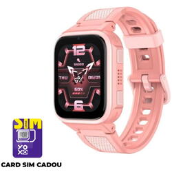 LAGENIO Smartwatch pentru copii cu Functie Telefon, K10 Conexiune 4G, Localizare GPS, IP68, Funcție SOS, Roz