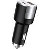 Lemontti Incarcator Auto Fast Charge 1 x port PD Type-C 20W + 1 x port USB-A QC 3.0 18W cu cablu Type-C la Type-C 20W, 1m, Negru/Argintiu