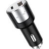 Lemontti Incarcator Auto Fast Charge 1 x port PD Type-C 20W + 1 x port USB-A QC 3.0 18W cu cablu Type-C la Type-C 20W, 1m, Negru/Argintiu