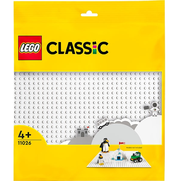 LEGO Classic: Placa de baza alba 11026, 4 ani+, 1 piesa
