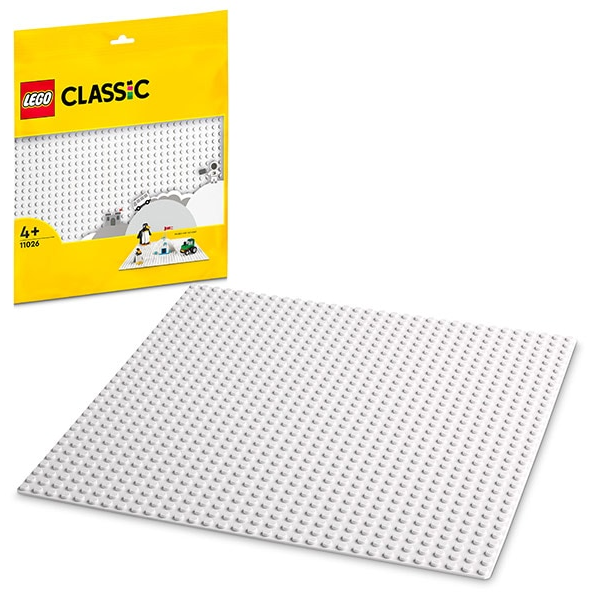 LEGO Classic: Placa de baza alba 11026, 4 ani+, 1 piesa