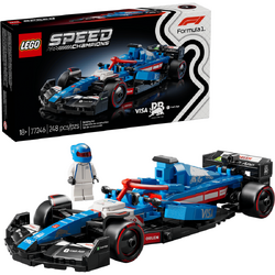 LEGO Speed Champions: Formula 1 - Masina de curse F1 Visa Cash App RB VCARB 01 77246, 18 ani+, 248 piese