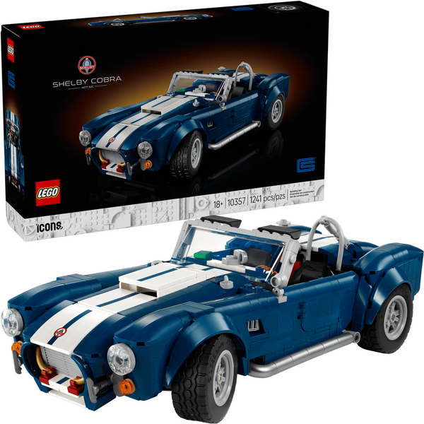 LEGO Icons 10357 Shelby Cobra 427 S/C, 18 ani+, 1241 piese
