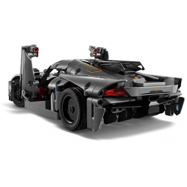 LEGO Technic: Hipermasina Koenigsegg Jesko Absolut gri 42173, 10 ani+, 801 piese