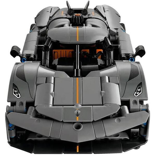LEGO Technic: Hipermasina Koenigsegg Jesko Absolut gri 42173, 10 ani+, 801 piese