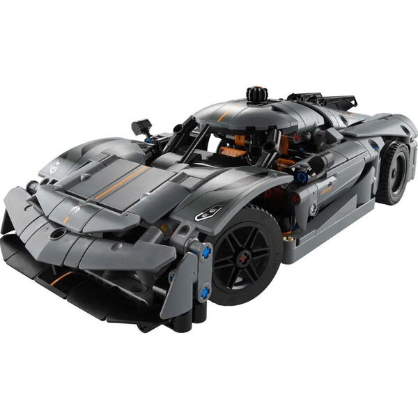 LEGO Technic: Hipermasina Koenigsegg Jesko Absolut gri 42173, 10 ani+, 801 piese