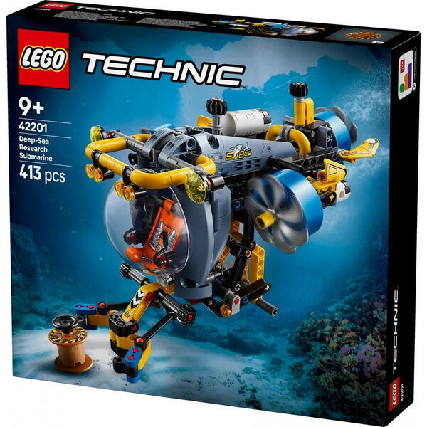 LEGO Technic: Submarin de cercetare la mare adancime 42201, 9 ani+, 413 piese