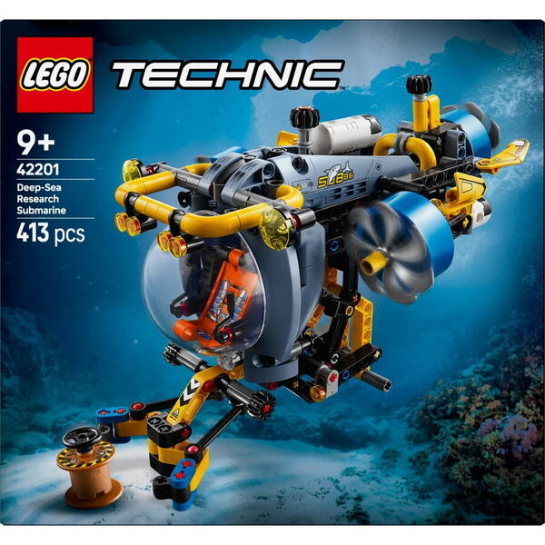 LEGO Technic: Submarin de cercetare la mare adancime 42201, 9 ani+, 413 piese