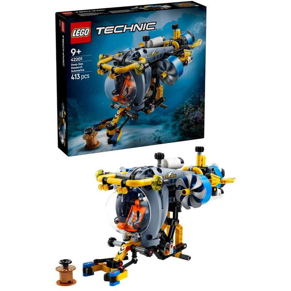 LEGO Technic: Submarin de cercetare la mare adancime 42201, 9 ani+, 413 piese