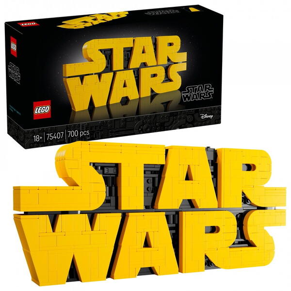 LEGO Star Wars: Logoul Star Wars din caramizi 75407, 12 ani+, 700 piese