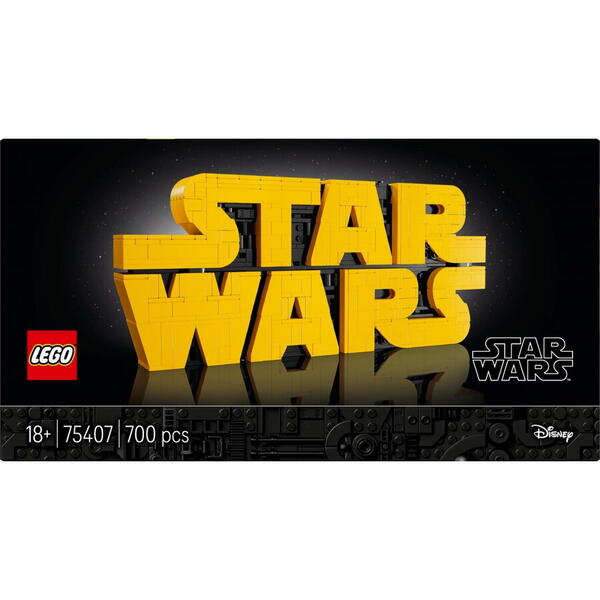 LEGO Star Wars: Logoul Star Wars din caramizi 75407, 12 ani+, 700 piese