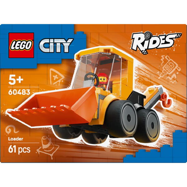 LEGO City: Vehicule - Incarcator de constructii 60483, 5 ani+, 61 piese