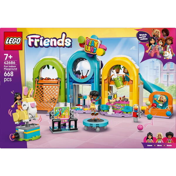 LEGO Friends: Loc de joaca la interior 42686, 7 ani+, 668 piese