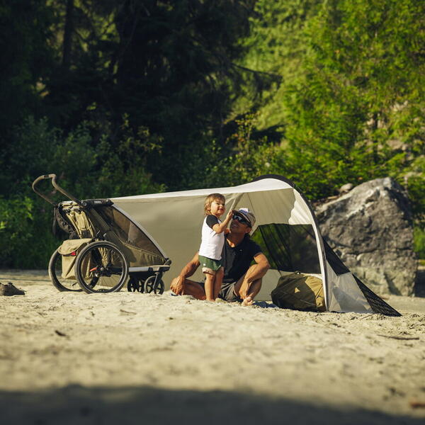 Accesoriu Thule Sun and Wind Tarp - protectie pentru soare și vânt compatibila cu Thule Chariot si Urban Glide, Beige
