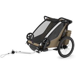 Carucior multisport double Thule Chariot Cross 2, Faded Khaki