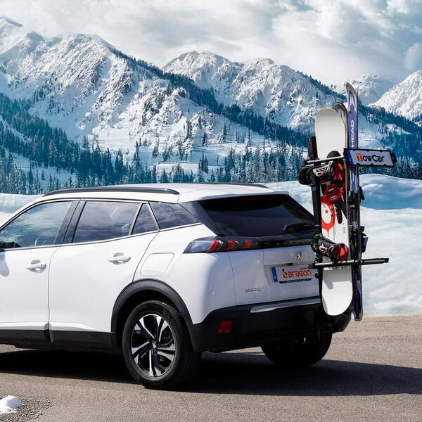 Aragon Suport schi/snowboard TowCar Cerler cu prindere pe carligul de remorcare