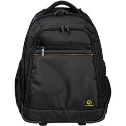 Rucsac laptop 15,6" Exactive Exabusiness cu roți și mâner telescopic Exacompta 18634E, negru