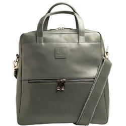 Rucsac din piele laptop 14" Exactive Lady Exacompta 17236E, gri