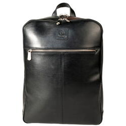 Rucsac din piele laptop 14" Exactive Exacompta 17637E, negru