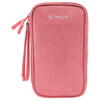 Geantă Tellur pentru organizare cabluri și accesorii, 21 x 12,5 x 6 cm, poliester, roz