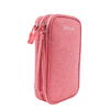 Geantă Tellur pentru organizare cabluri și accesorii, 21 x 12,5 x 6 cm, poliester, roz