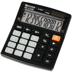 Calculator de birou 12 digiți, 124 x 102 x 25 mm, Eleven SDC-812NR