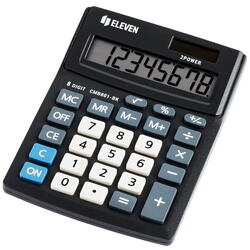 Calculator de birou 8 digiți, 137 x 102 x 31 mm, Eleven CMB801-BK