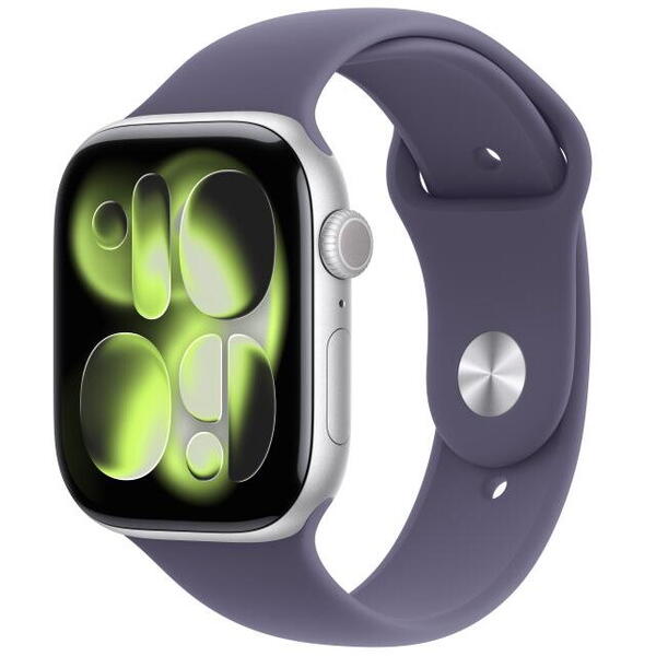 Apple AW S11 46 GPS Silver Alum PFog Band S/M