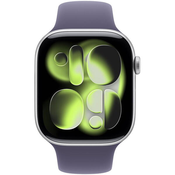 Apple AW S11 46 GPS Silver Alum PFog Band S/M
