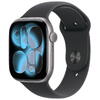 Apple AW S11 46 Cel SpaceG Alum Black Band S/M