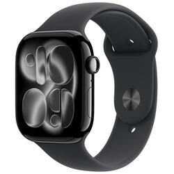 Apple AW S11 46 Cel JetB Alum Black Band S/M