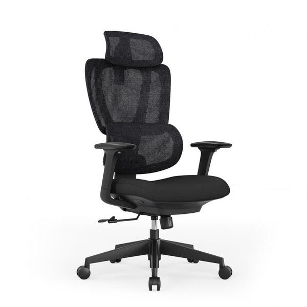 Scaun birou Serioux Aeromesh, capacitate 150 kg, negru