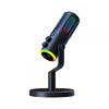 Microfon Gaming de birou Serioux SRXM-MIC-SU8,  iluminare RGB, potrivit pentru gaming & streaming, negru