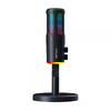 Microfon Gaming de birou Serioux SRXM-MIC-SU8,  iluminare RGB, potrivit pentru gaming & streaming, negru