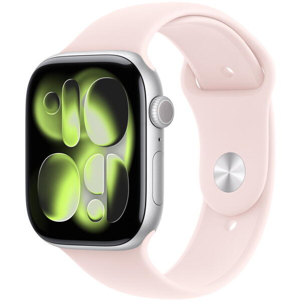 Apple Watch 46mm Sport Band: Soft Pink Sport Band - M/L (SEASONAL)