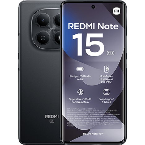 Xiaomi Redmi Note 15 4G Dual Sim 8GB RAM 256GB - Black