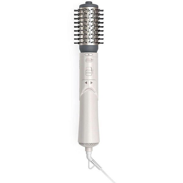 Perie Philips Seria 7000 BHA710/00, 1000W, ingrijire cu ioni, 2 accesorii, setare temperatura de ingrijire si aer rece, peri naturali, invelis ceramic din turmalina, Alb/crem