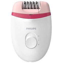 Epilator Philips Satinelle BRE255/00, 2 viteze, Opti-light, cap de epilare lavabil, 3 accesorii, Alb