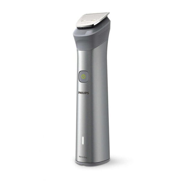 Aparat de tuns multifunctional 11 in 1 PHILIPS Multigroom Series 5000 MG5930/15, acumulator, autonomie 120 min, Gri antracit
