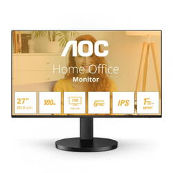 Monitor IPS LED AOC 27" 27B3HA2, FULL HD (1920x1080), VGA, HDMI, Boxe, 100 Hz, 1 ms, Negru
