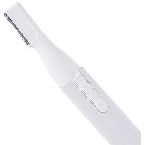 Trimmer pentru sprancene Adler AD 2934w, pieptene de ghidaj dublu, perie, baterii, alb