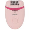 Epilator Philips Satinelle BRE285/00, 2 trepte de viteza, Maner ergonomic, Opti-light, Cap de epilare lavabil, Roz