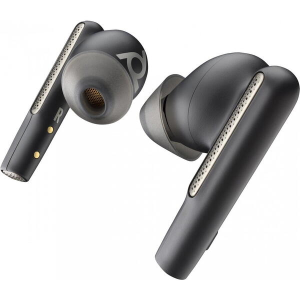 Casti HP Poly Voyager Free 60 UC M Carbon Black Earbuds +BT700 USB-A Adapter +Basic Charge Case