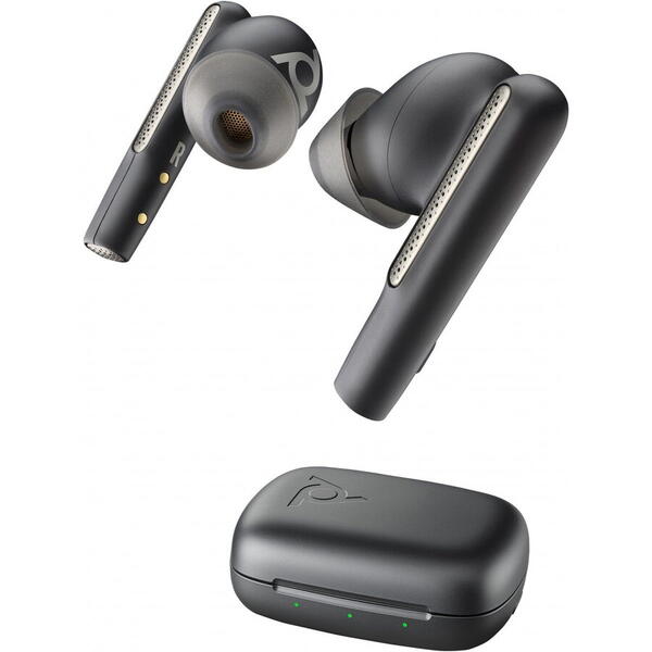Casti HP Poly Voyager Free 60 UC M Carbon Black Earbuds +BT700 USB-A Adapter +Basic Charge Case