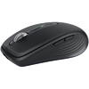Mouse wireless Logitech MX Anywhere 3S, 2.4GHz&Bluetooth, Silent, Scroll MagSpeed, Multidevice, USB-C, Negru Grafit