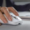 Mouse wireless Logitech MX Anywhere 3S, 2.4GHz&Bluetooth, Silent, Scroll MagSpeed, Multidevice, USB-C, Negru Grafit